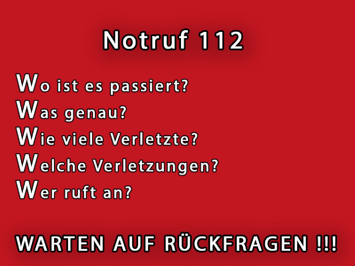 Notruf absetzen 1