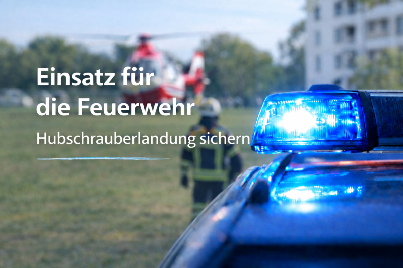 Hubschrauberlandung sichern