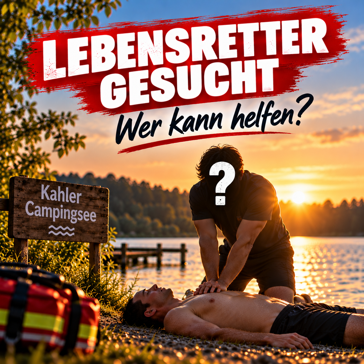 Lebensretter am Kahler Campingsee