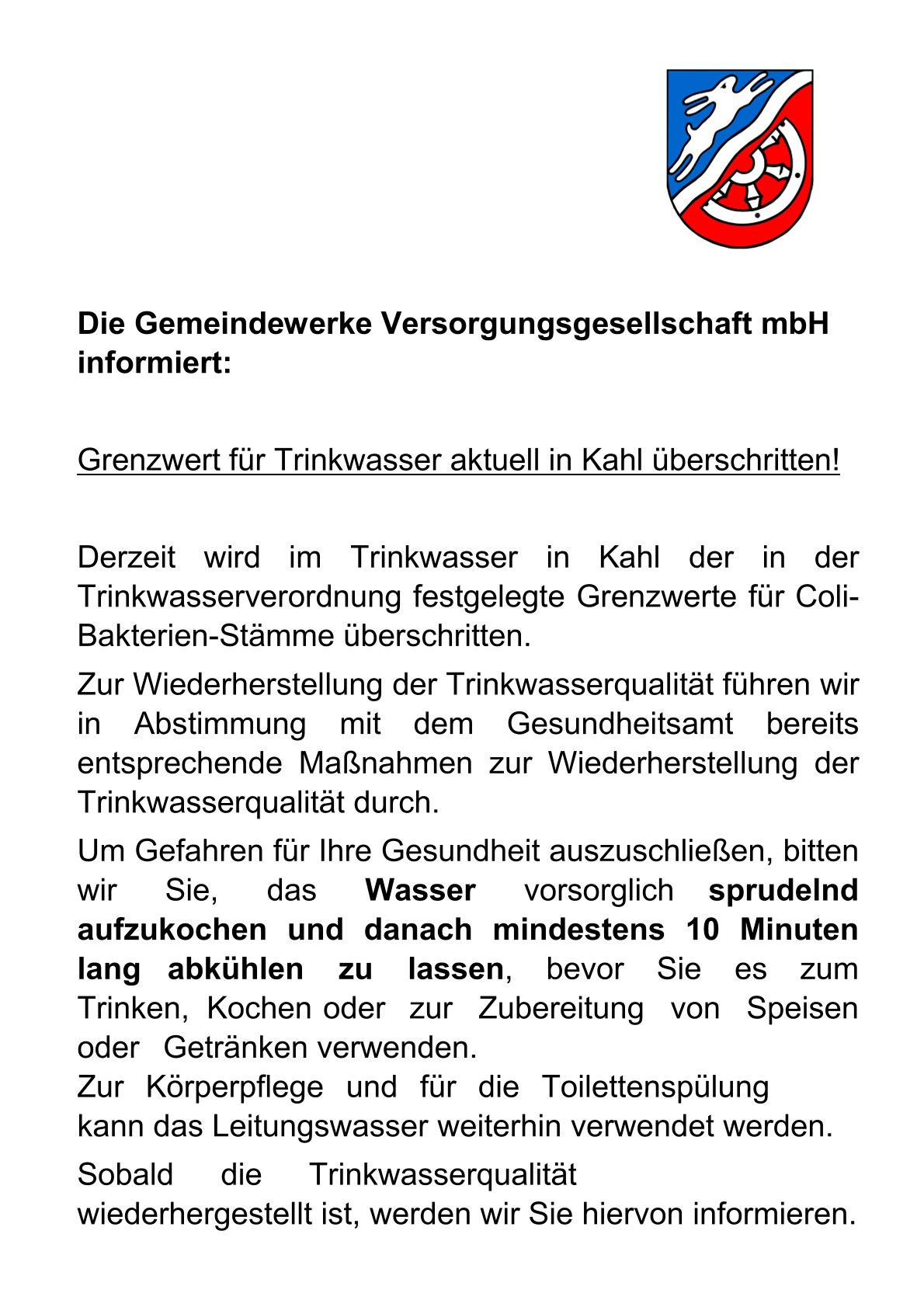 trinkwasser grenzwert aktuell ueberschritten neu