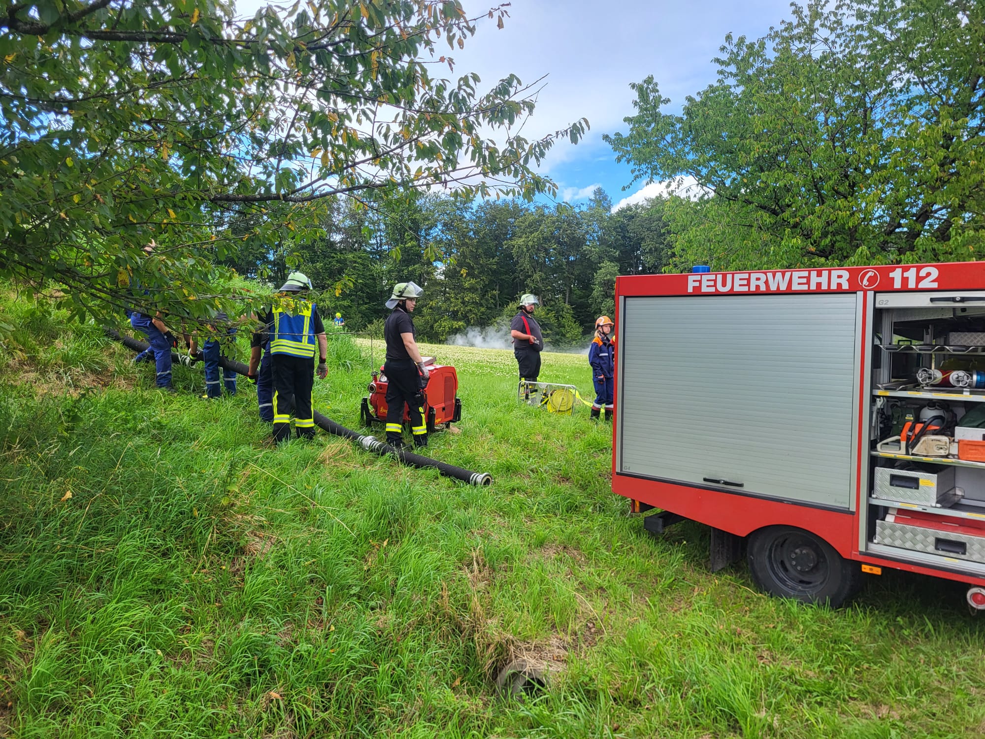 20240712 Gemeinsame Jugendübung Glattbach Johannesberg und Mömbirs Hutzelgrund 5