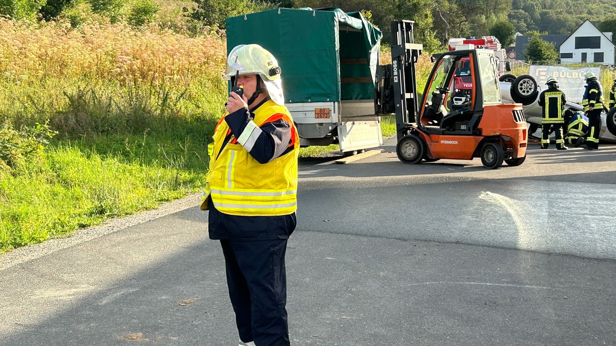 20240808 Gemeinsame Übung der FFen Blankenbach und Sommerkahl Vormwald in Blankenbach 9