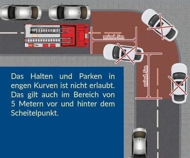 Freie Fahrt für Feuerwehrfahrzeuge 4