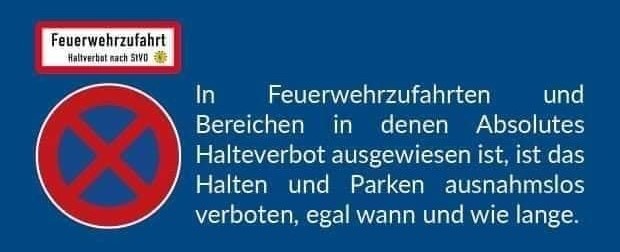 Freie Fahrt für Feuerwehrfahrzeuge 5
