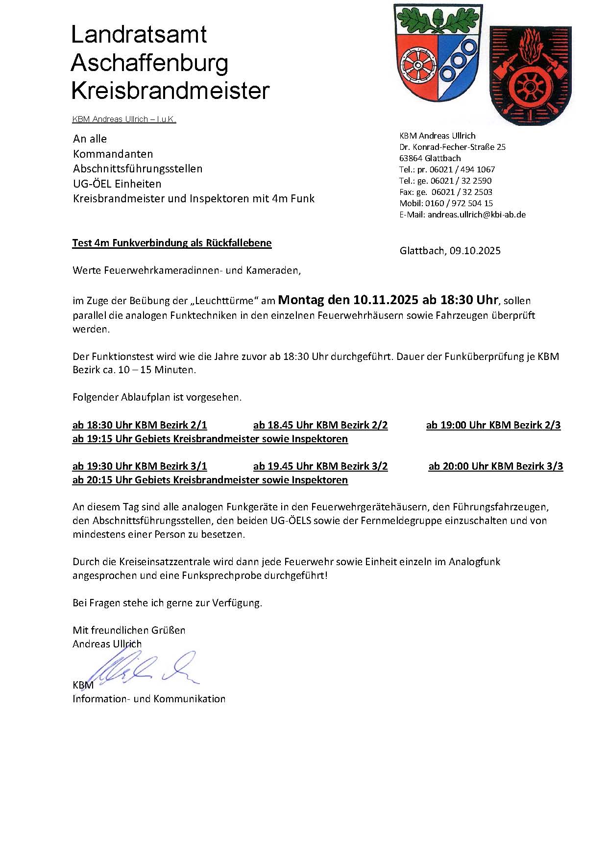 2025 10 09 Anschreiben Kommandanten Test 4m