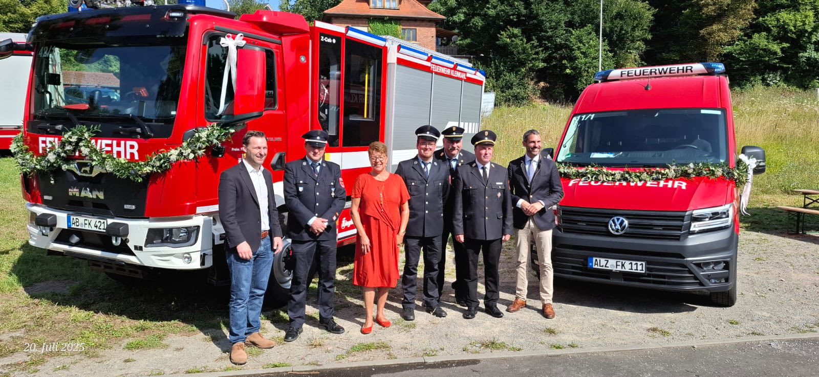 20250720 FF Kleinkahl Kartoffelfest mit Fahrzeugübergabe und Segnung 9