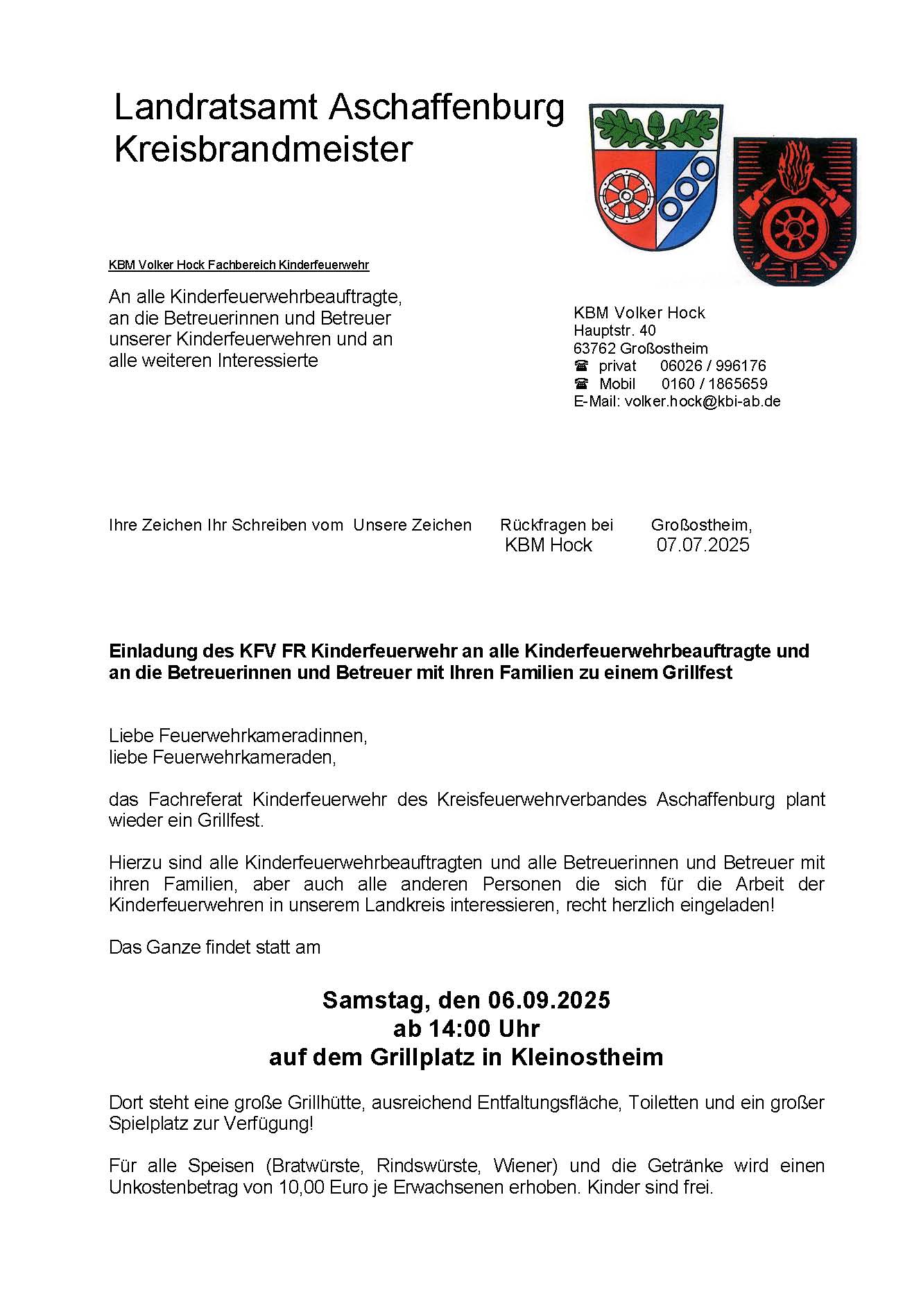 Einladung Grillfest Seite 1