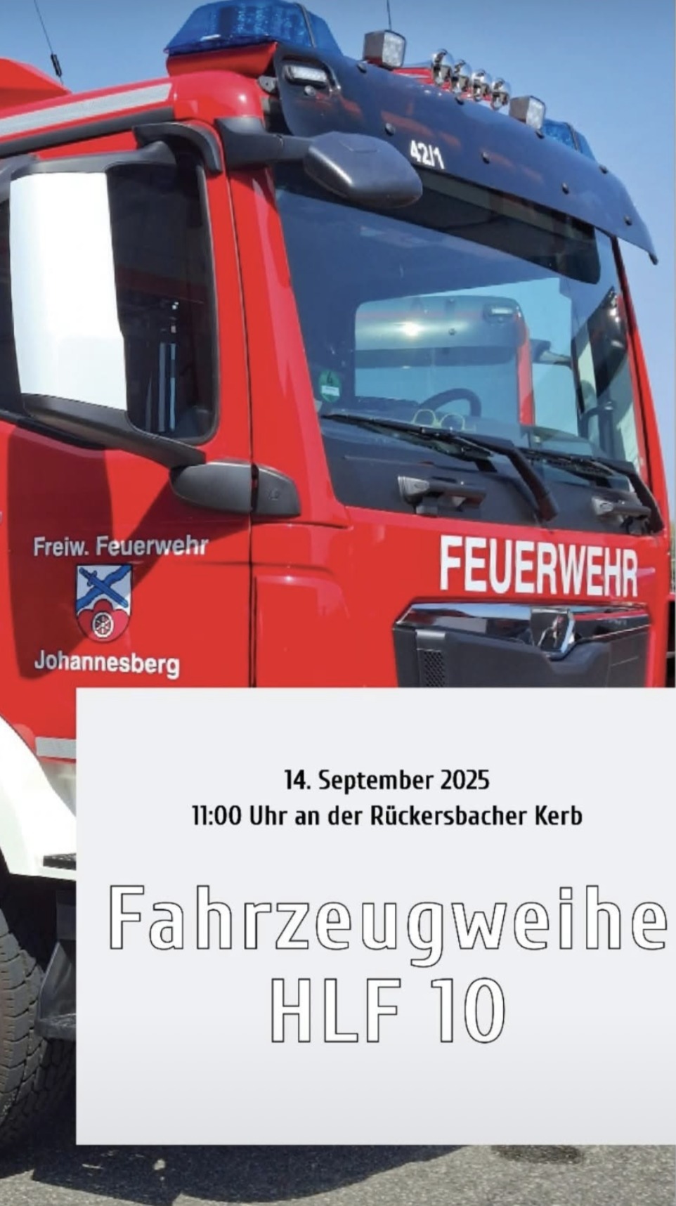 Fahrzeugweihe Joahannesberg