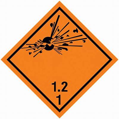 Gefahrgutzeichen Spregstoff