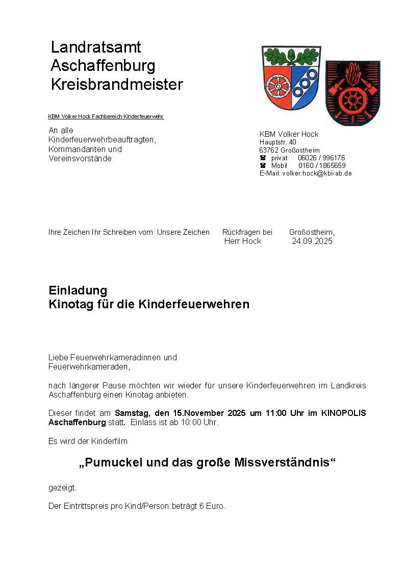Kinotag der Kinderfeuerwehren Seite 1