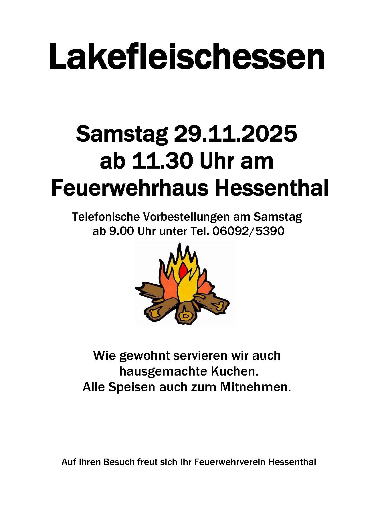 Lakefleischessen Hessenthal 2025