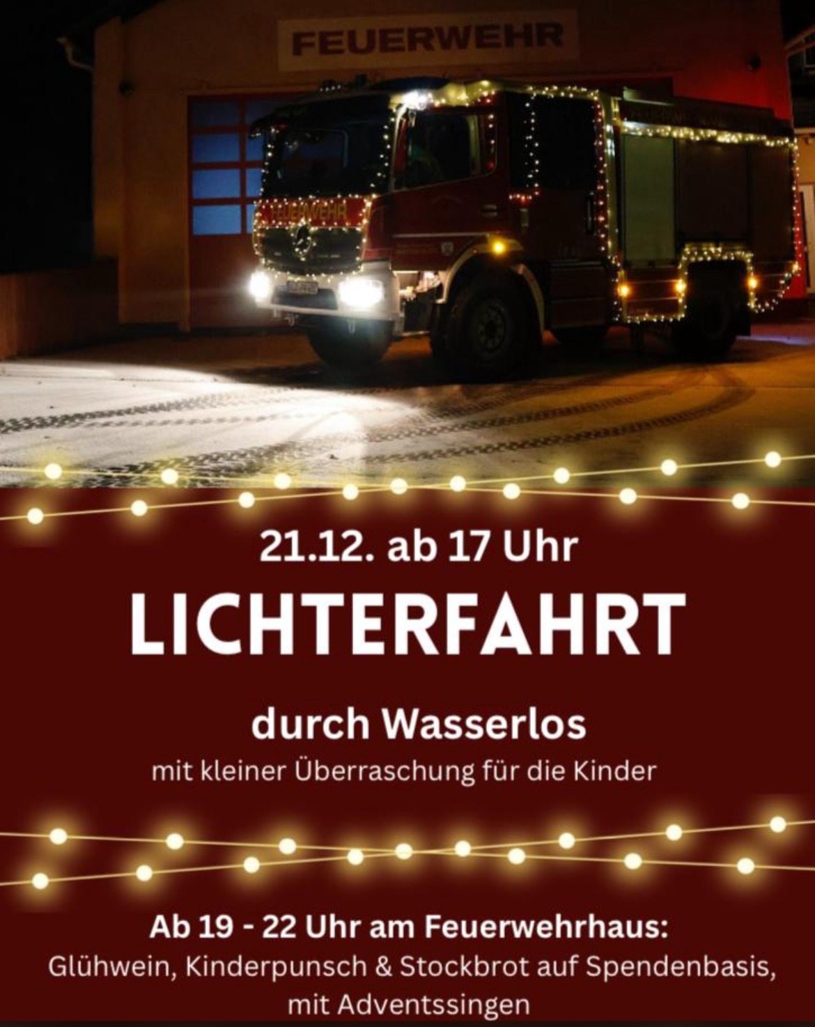 Lichterfahrt Wasserlos 1
