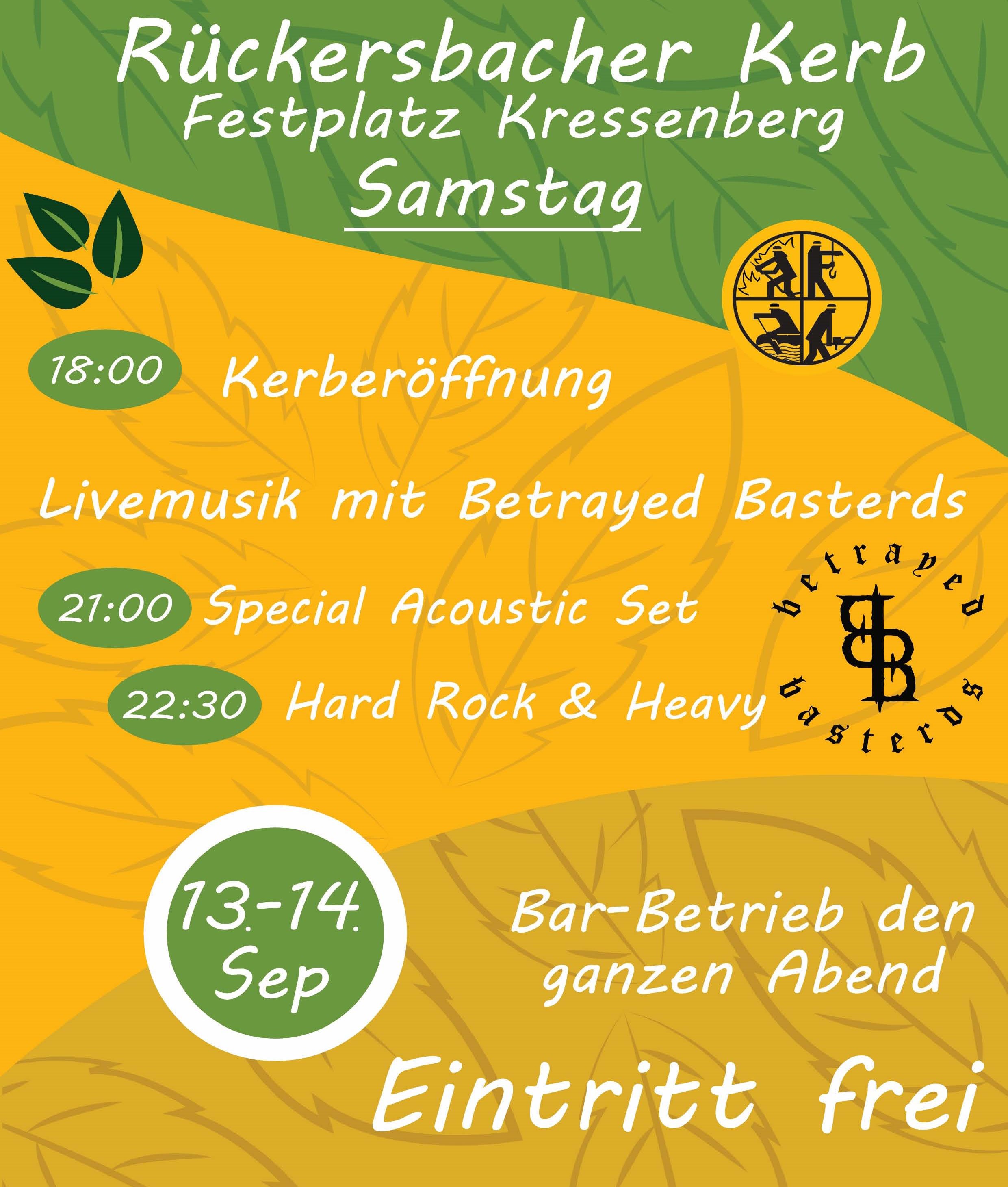 Rückersbach Programmflyer Samstag