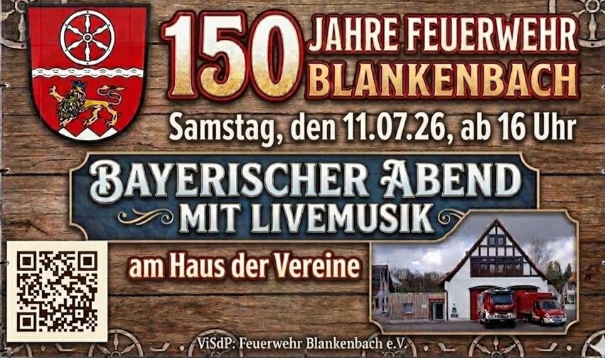 150 Jahre FF Blankenbach 2026