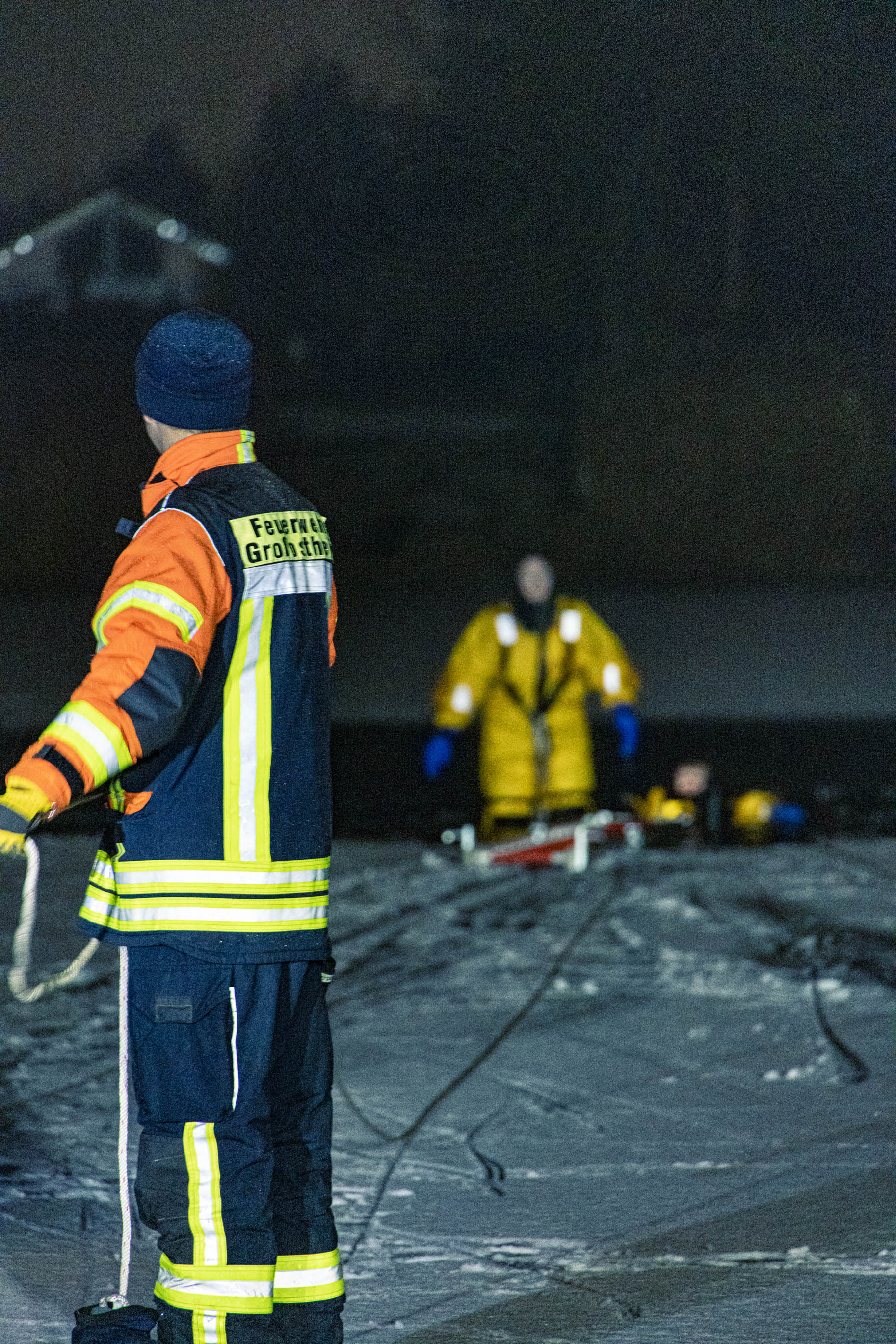 20260108 FF Großostheim Übung Eisrettung Sonneck See 4