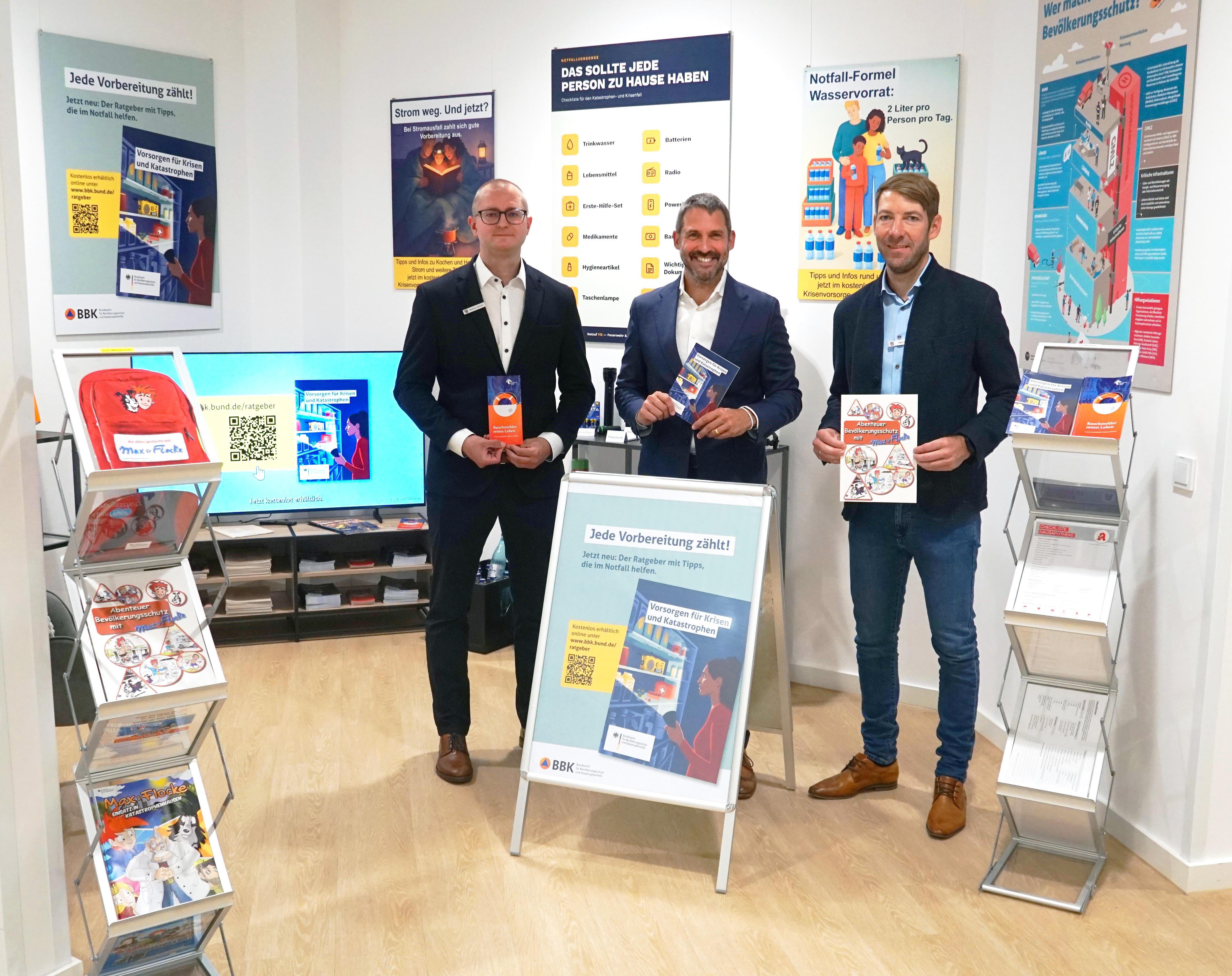 Dauerausstellung zum Thema Bevölkerungsschutz im Landratsamt