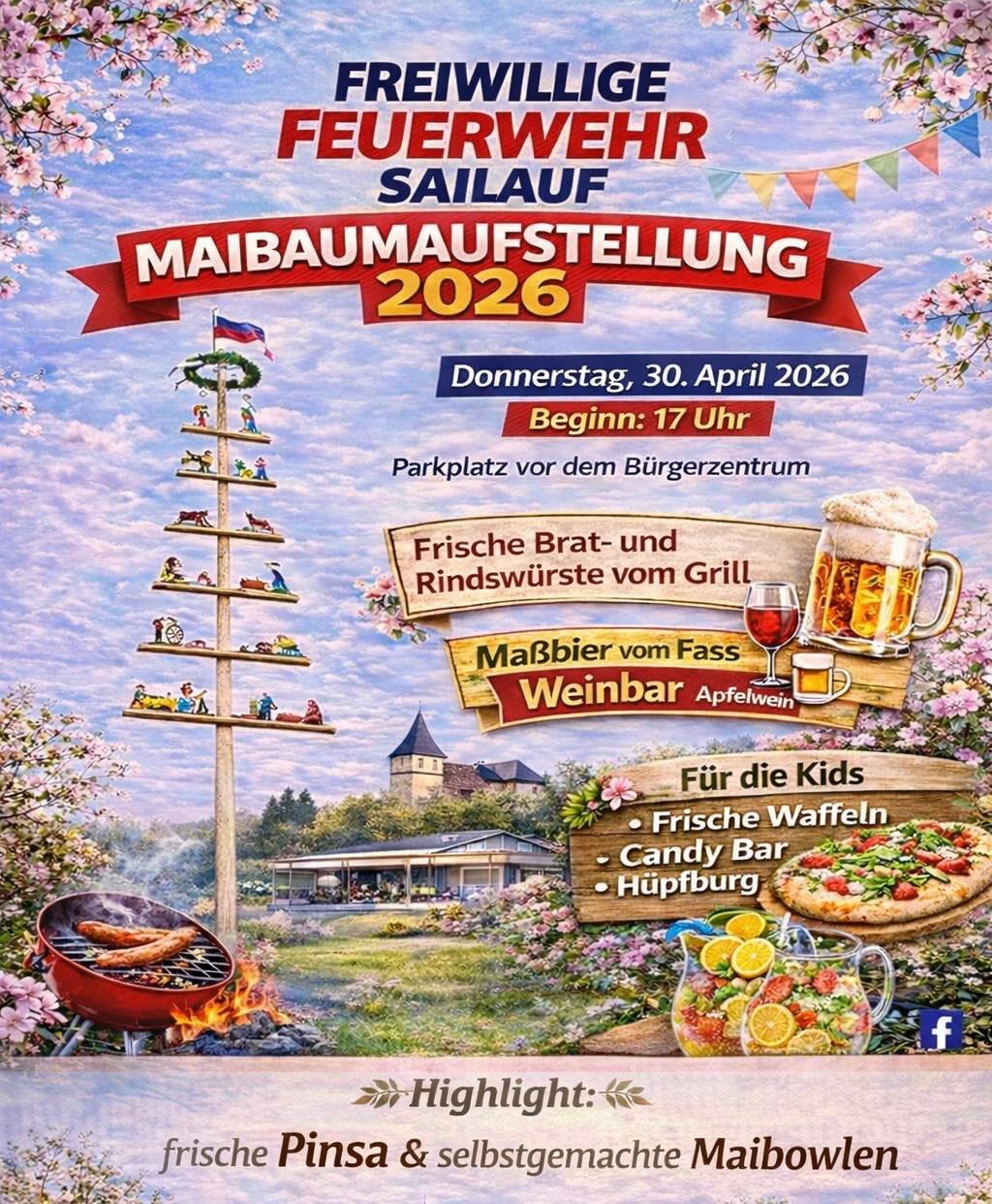 FF Sailauf Maibaumaufstellung 2026