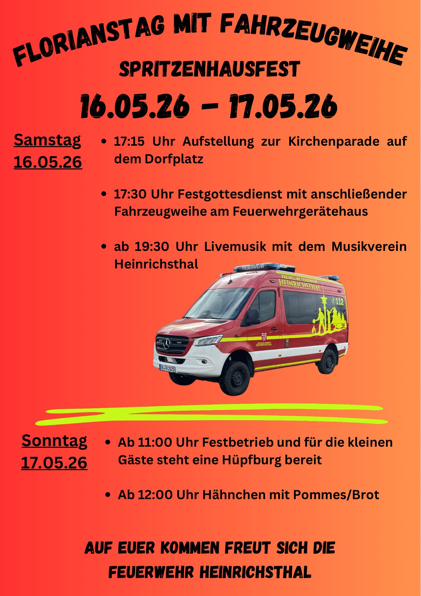 Flyer Florianstag Heinrichsthal