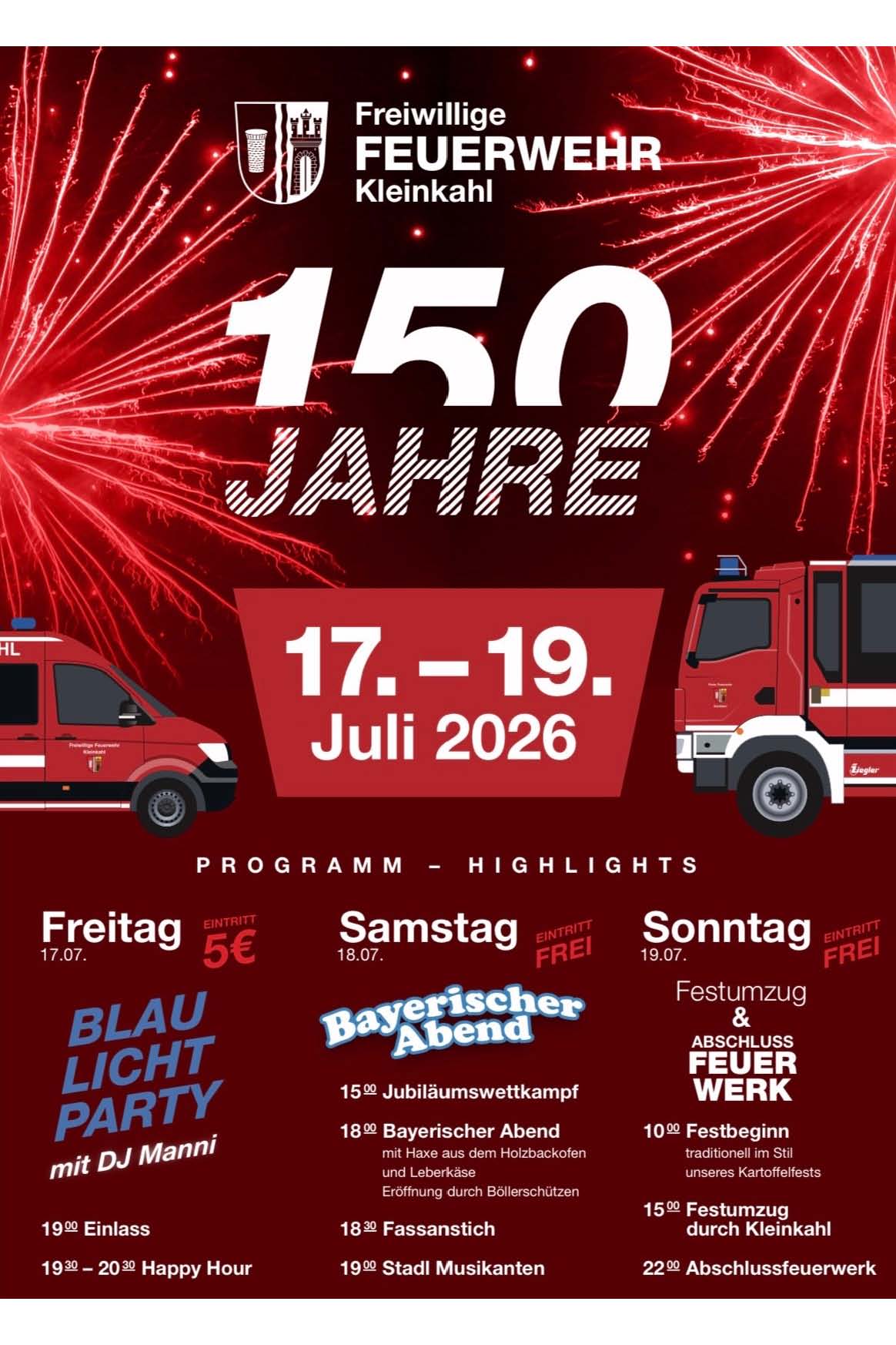 Jubiläum FF Kleinkahl
