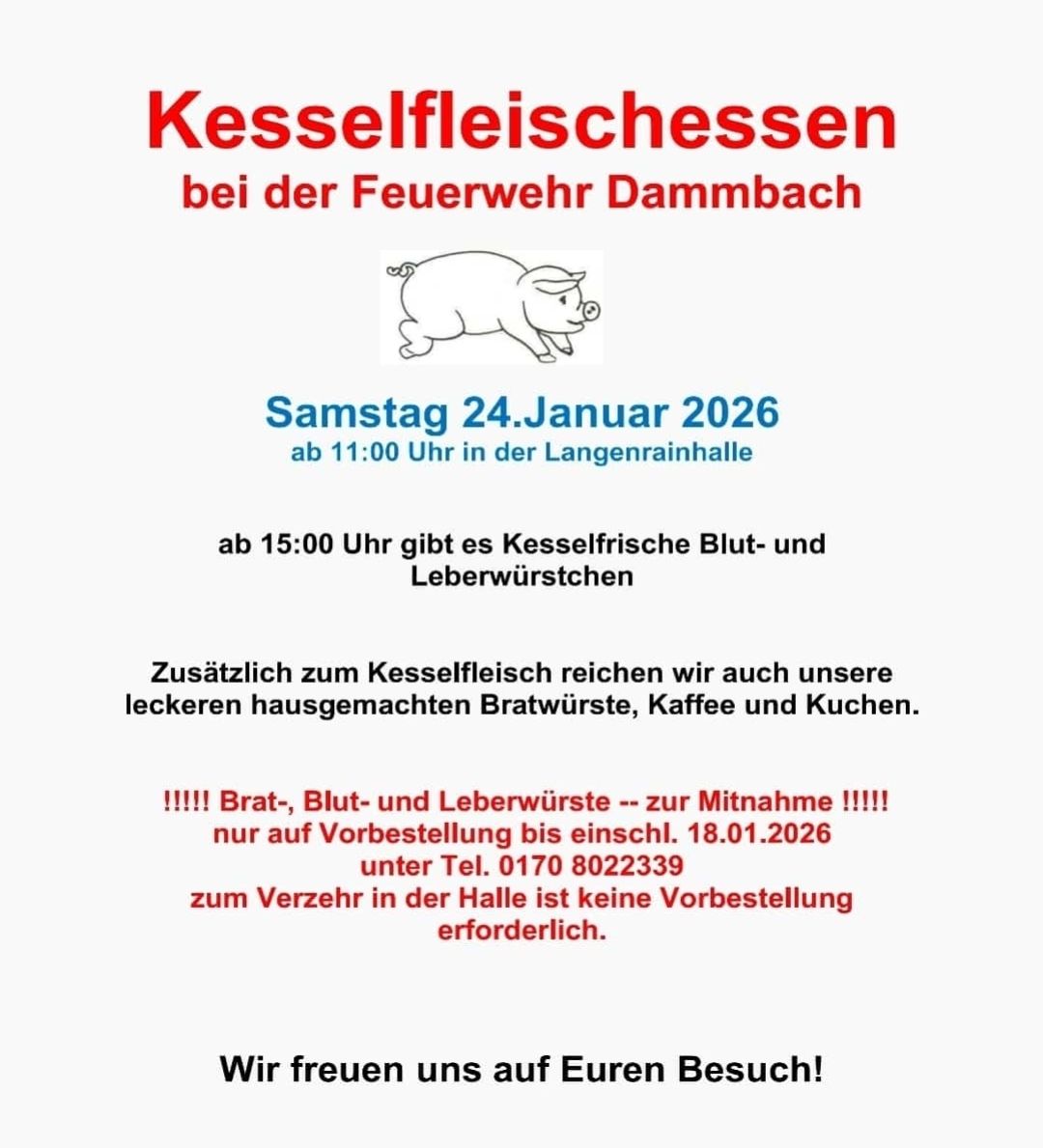 Kesselfleischessen FF Dammbach 2026