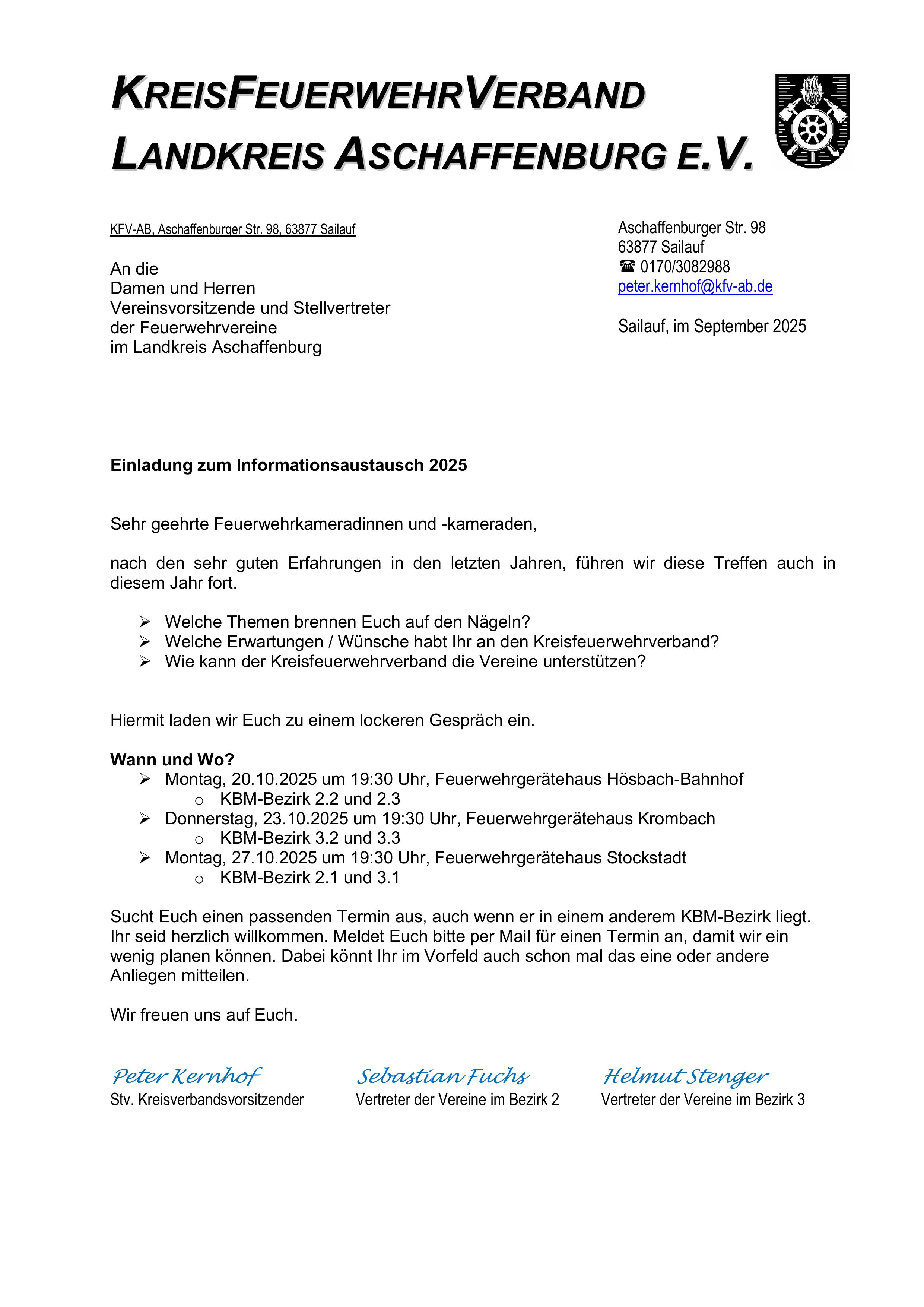 Einladungsschreiben alle